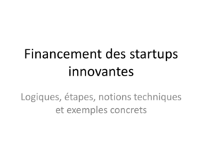 Illustration cours financement